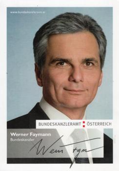 Faymann, Werner - ehem. Bundeskanzler von Österreich