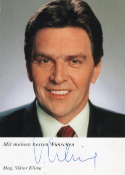 Klima, Viktor - ehem. Bundeskanzler von Österreich