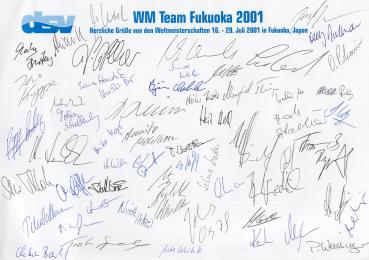 Nationalmannschaft des Deutschen Schwimm-Verbandes -  WM 2001 in Japan
