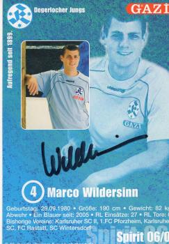 Wildersinn, Marco - Stuttgarter Kickers (2006/07)