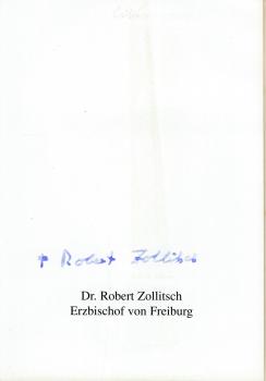 Zollitsch, Robert - Bischof von Freiburg