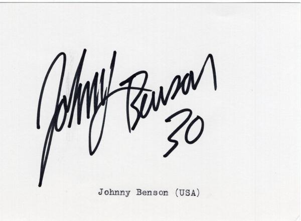 Benson (USA), Johnny - NASCAR