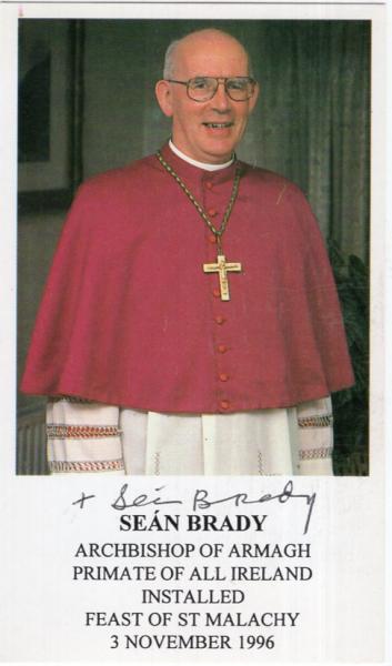 Brady, Sean - Primas der römisch-katholischen Kirche Irlands