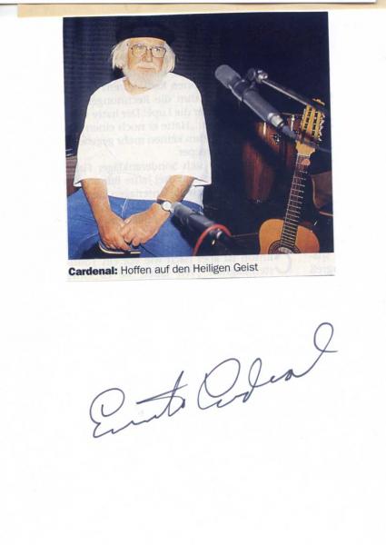 Cardenal (+), Ernesto - Priester und Dichter aus Nicaracua