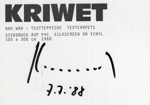 Kriwet (†), Ferdinand