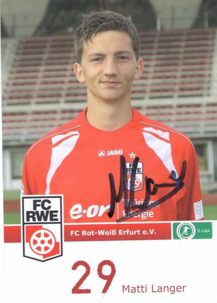 Langer, Matti - Rot-Weiß Erfurt (2008/09)