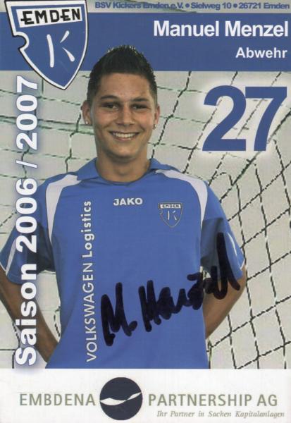 Menzel, Manuel - Kickers Emden (2006/07)