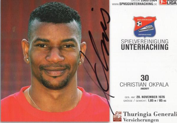 Okpala, Christian - SpVgg. Unterhaching (2003/04)